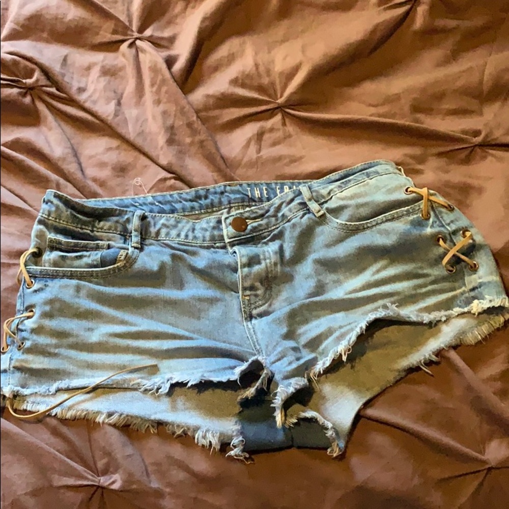 Denim shorts